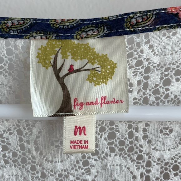 Fig & Flower Multicolor Quarter Sleeve Blouse - Picture 3 of 4